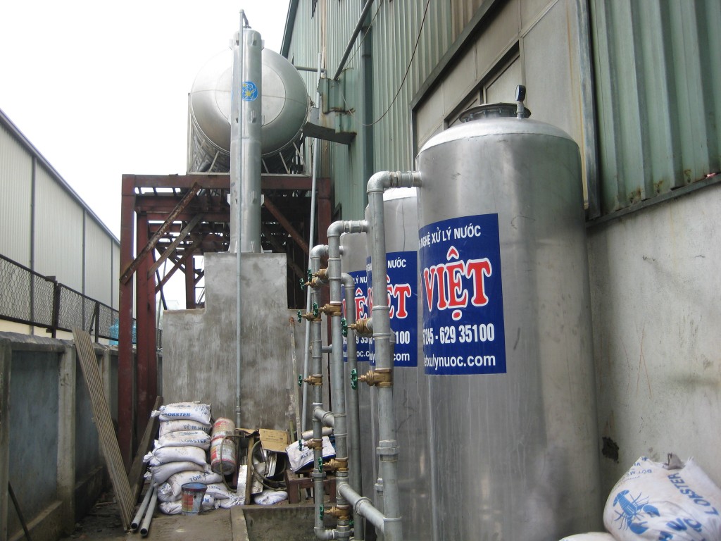 Hệ thống xử lý nước giếng khoan cs 7m3/h tại công ty CP Quốc tế Sơn Hà